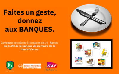 Le LH s’associe à la Banque Alimentaire de la Haute-Vienne
